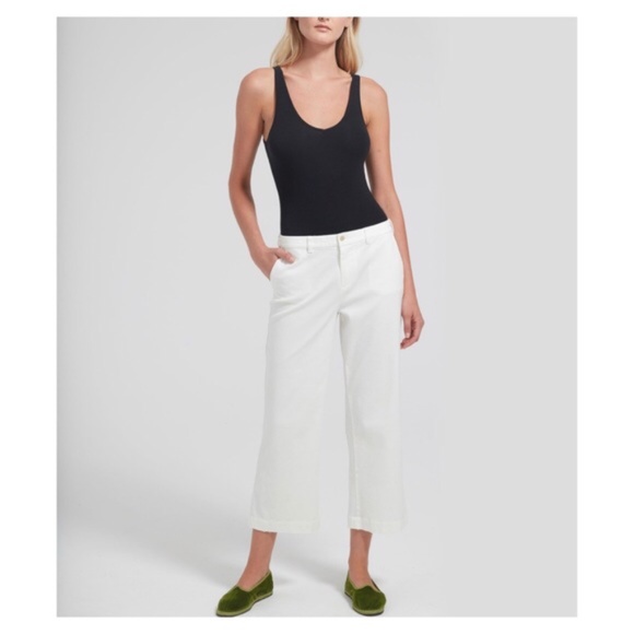 ATM | Cropped Boyfriend Garment Wash Pants - Picture 11 of 13